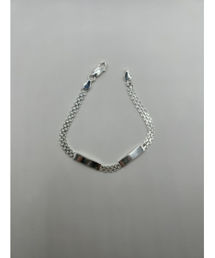Pulsera de plata de ley de...