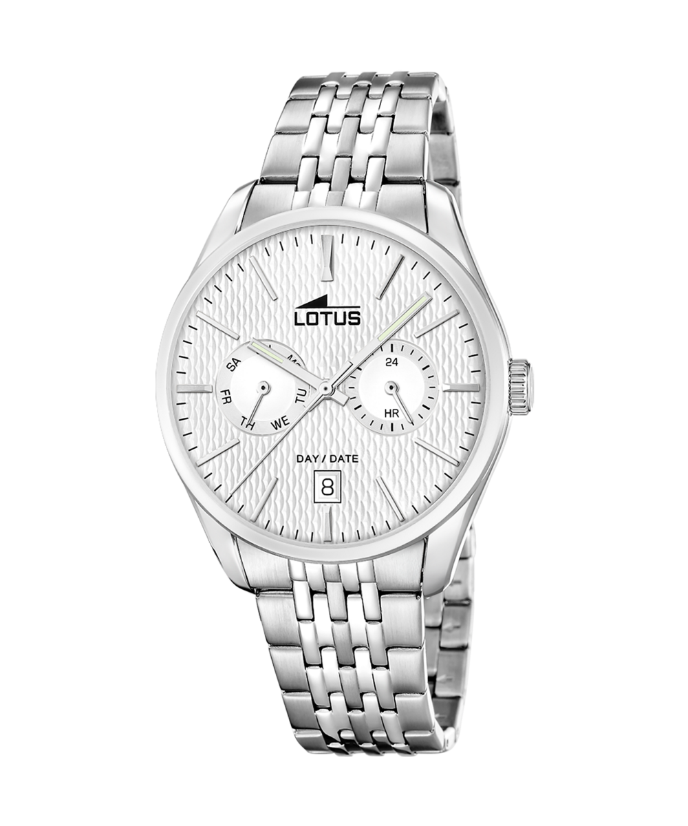 RELOJ LOTUS MULTIFUNCTION COLLECTION 19072/1 GRIS BRAZALETE DE ACERO INOXIDABLE, HOMBRE