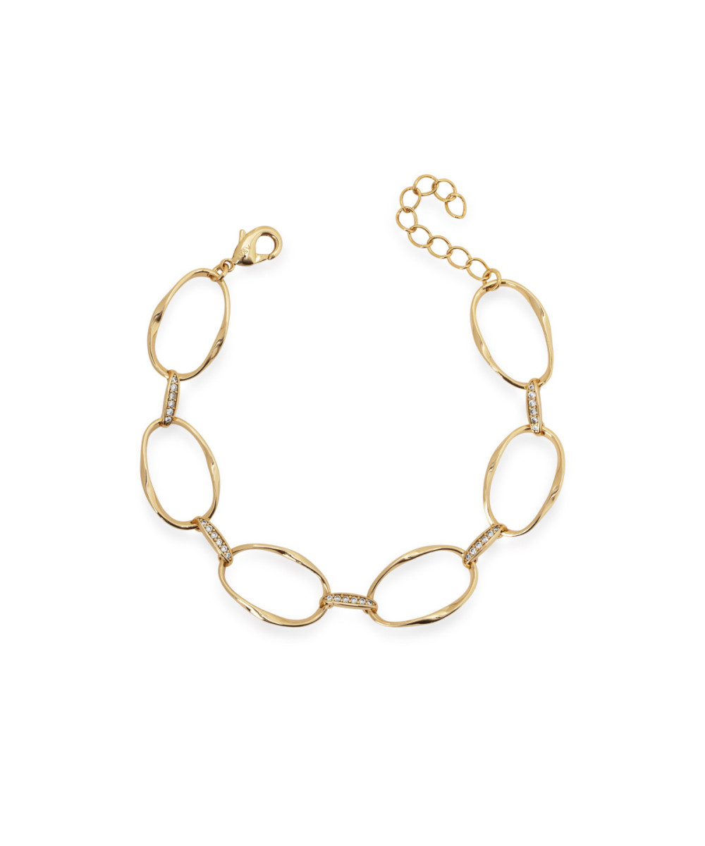 Pulsera eslabones Flow con circonitas, de Vidal & Vidal