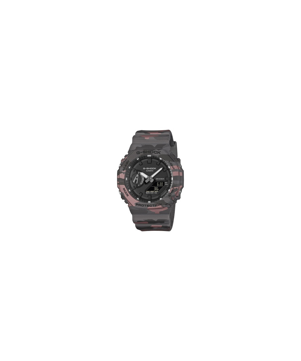 Reloj G-Shock Hombre GA-2100CM-8A Sport Camuflaje Gris Analógico-Digital
