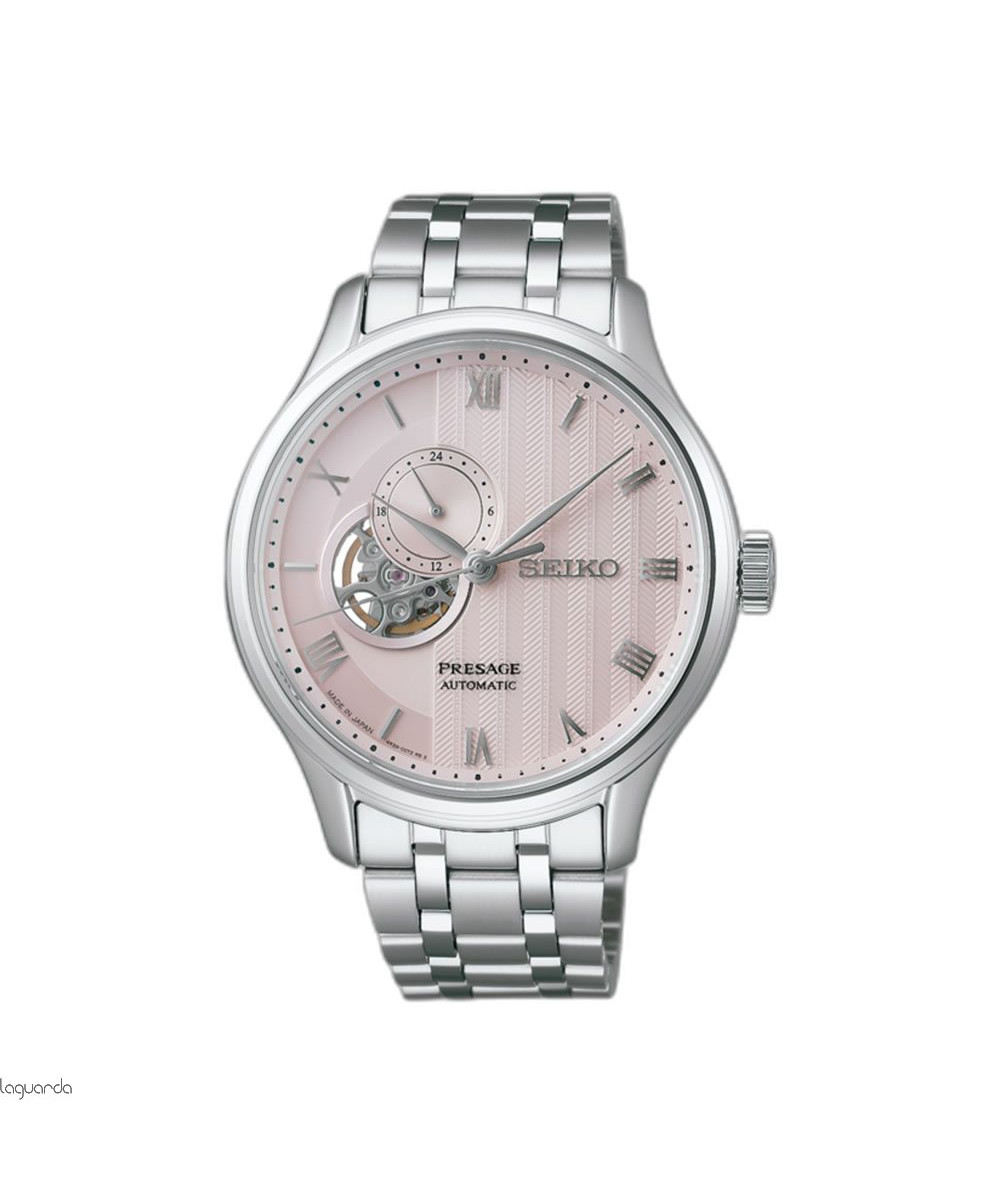 Reloj Seiko Presage Jardín cal. 4R39 rosa, SSA465J1
