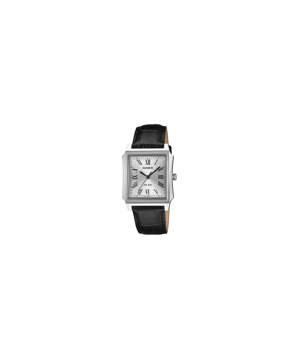 Reloj Casio Hombre MTP-B190L-7BV Piel Negra Acero Analógico