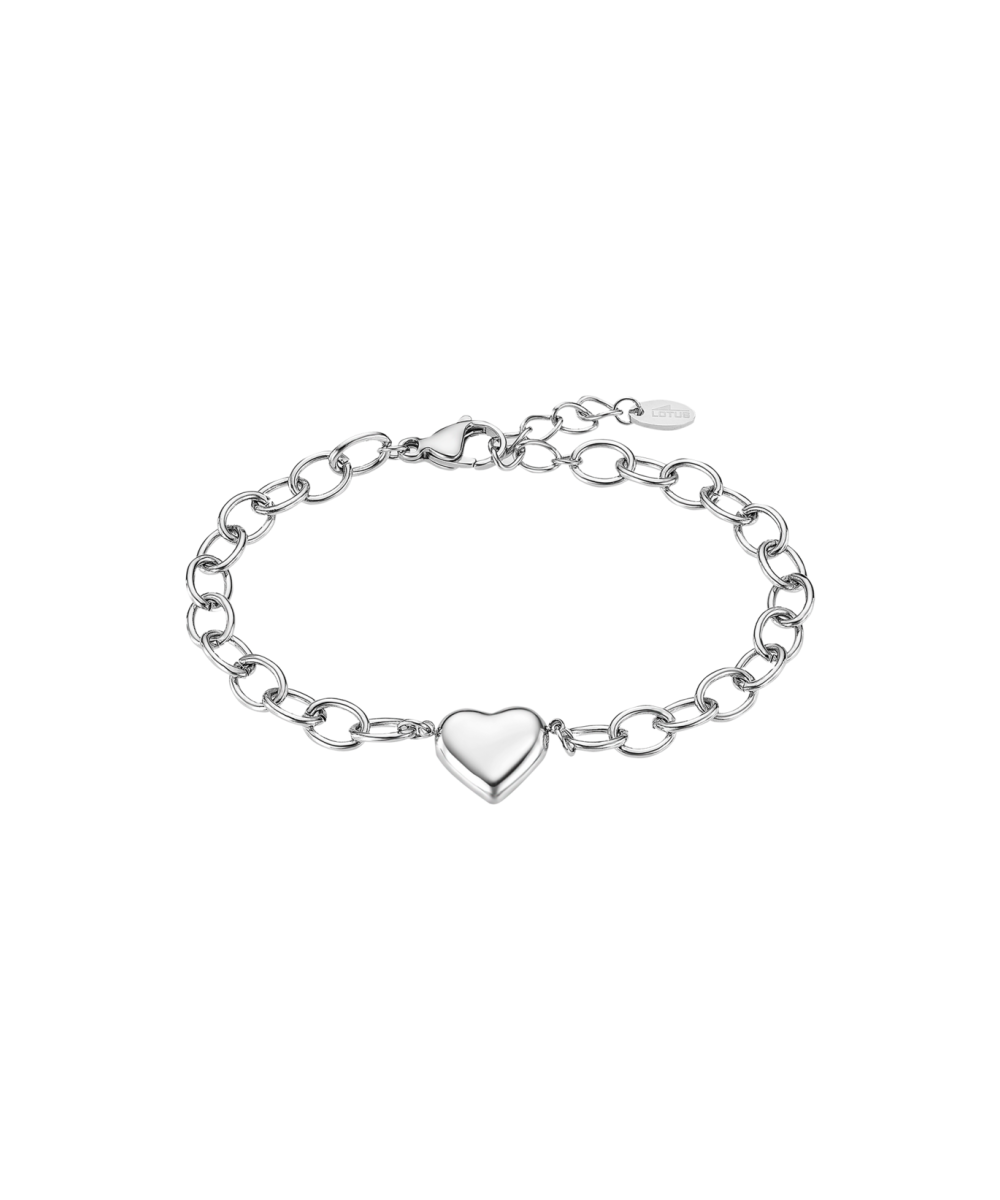 Pulsera de acero de LOTUS STYLE, LS2507-2/1, con un corazón.