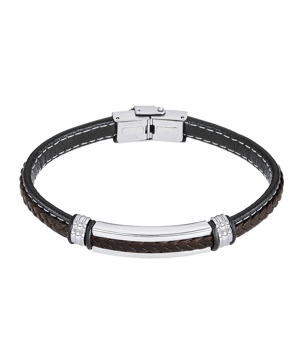 Pulsera de LOTUS STYLE de caballero, LS2638-2/3, con piel y placa