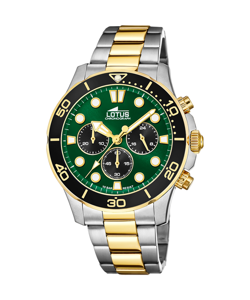 Reloj Lotus 18757/7 para hombre, cronógrafo, sumergible