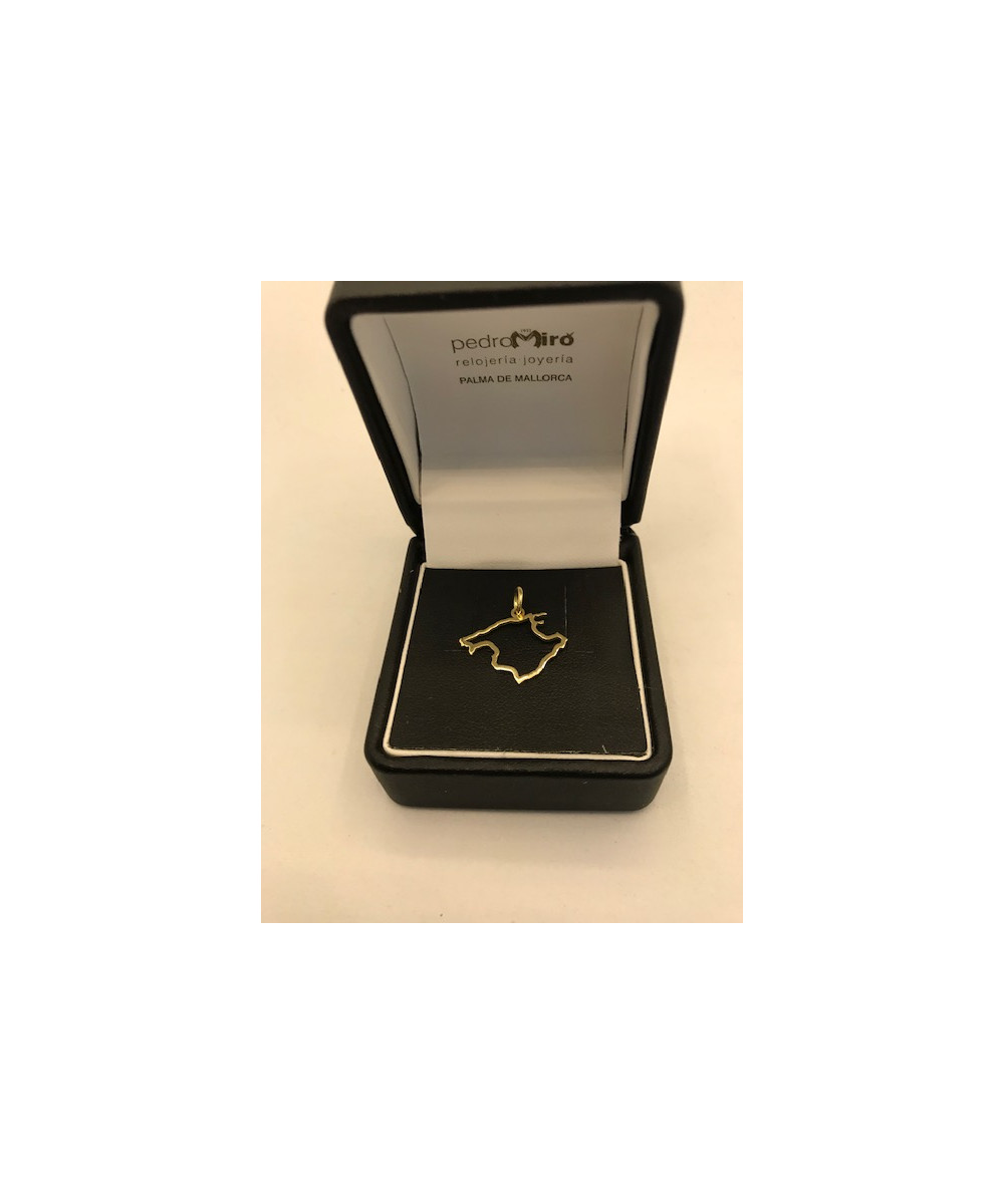 Colgante de PLATA DE LEY de 925 m/m con la silueta de la isla de Mallorca