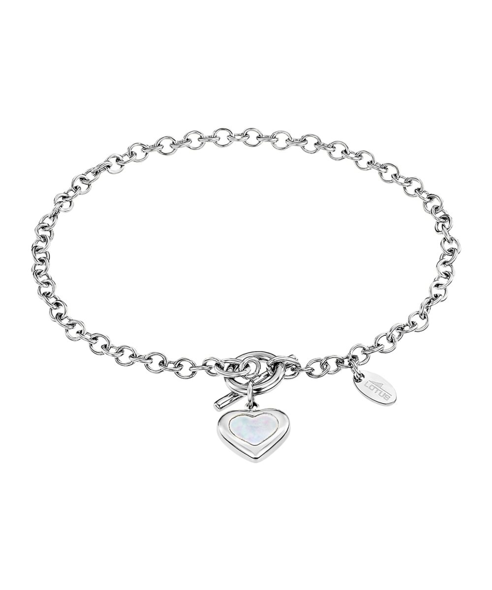 Pulsera de LOTUS STYLE LS2692-2/1, de acero 316, con corazón.