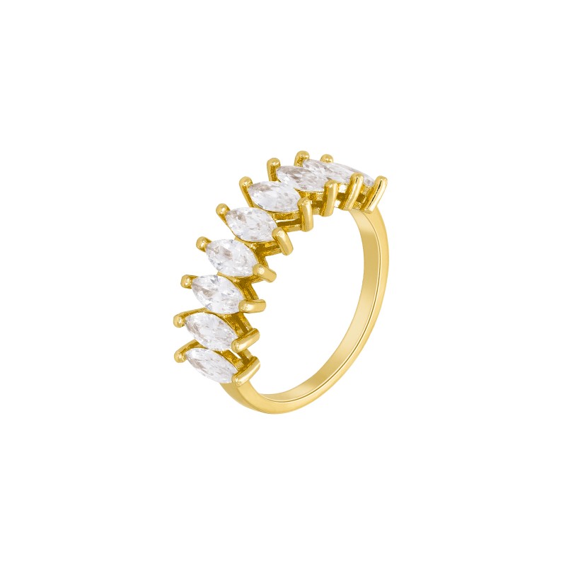 Marea Jewels, anillo plata de ley chapada en oro